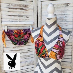 Vintage Playboy bunny rhinestone bikini